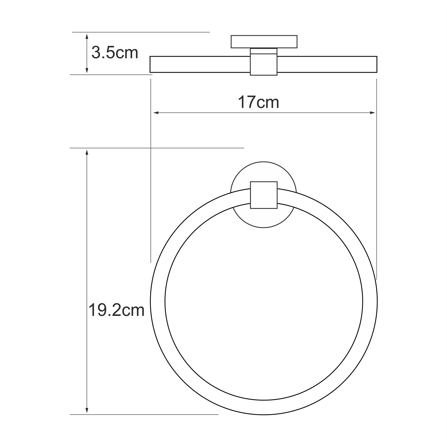 K-6260 Rhein Держатель полотенец WasserKRAFT Rhein K-6200  - Вид №2