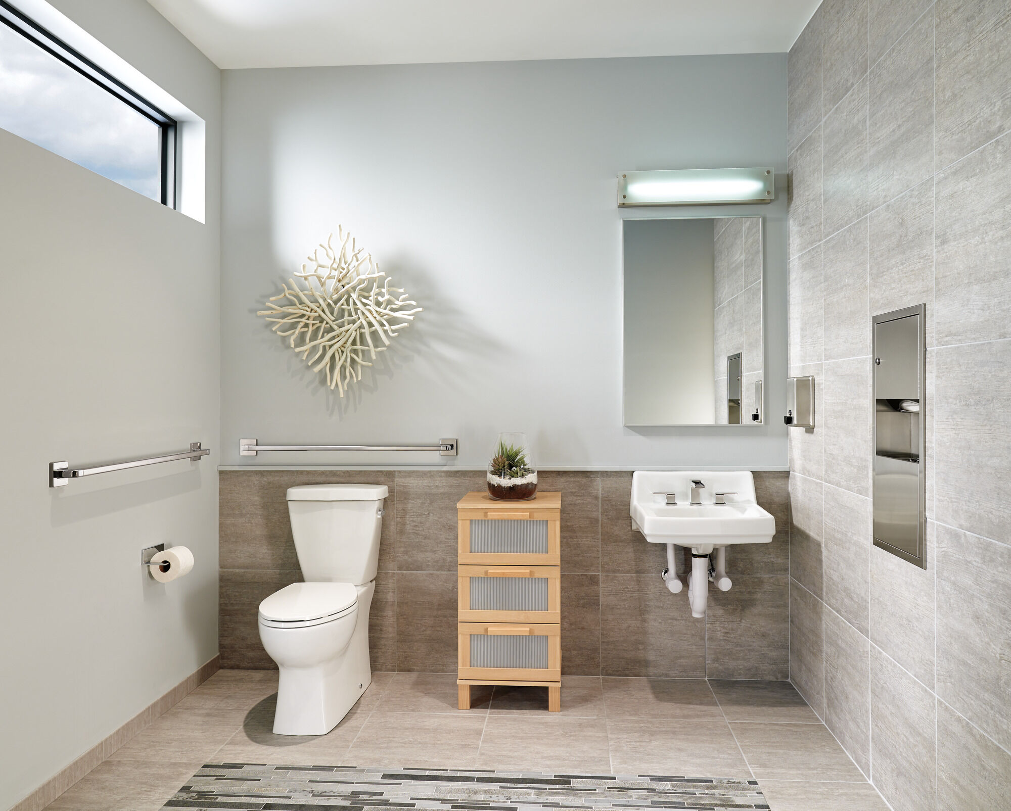 41936-CZ 36-дюймовый угловой современный декоративный поручень ADA Delta Faucet Delta Шампанское бронза - Вид №1