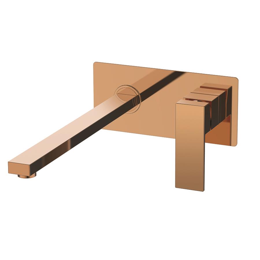 BL45020214 Bienbanyo Смеситель для раковины скрытого монтажа Bien - Детали для поверхностного монтажа - Квадрат - Розовое золото 