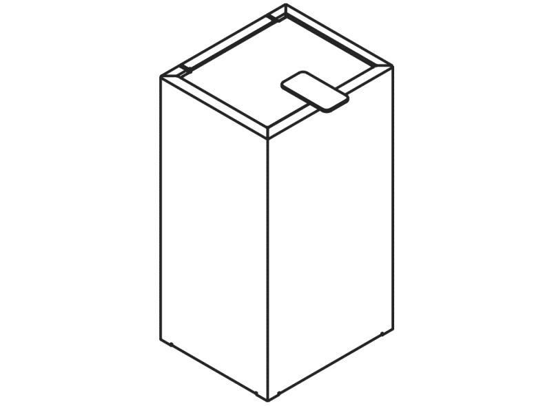 900.05.00560 Санитарная мусорная корзина HEWI System 900 - Вид №6