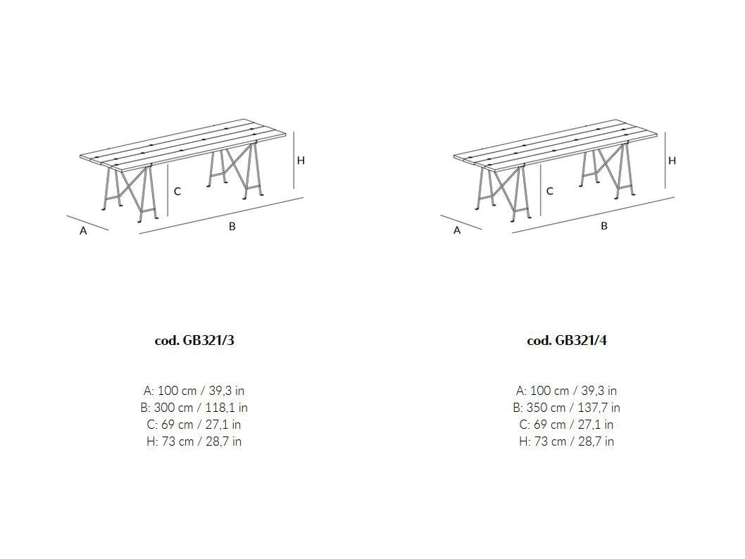 Прямоугольный обеденный стол из массива дерева Lando HAUTE COUTURE ARCH-00036359 - Вид №5