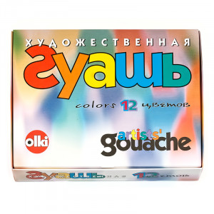 2 Краска гуашь набор 1 цв. 33 мл 108 № ОЛКИ АРТ