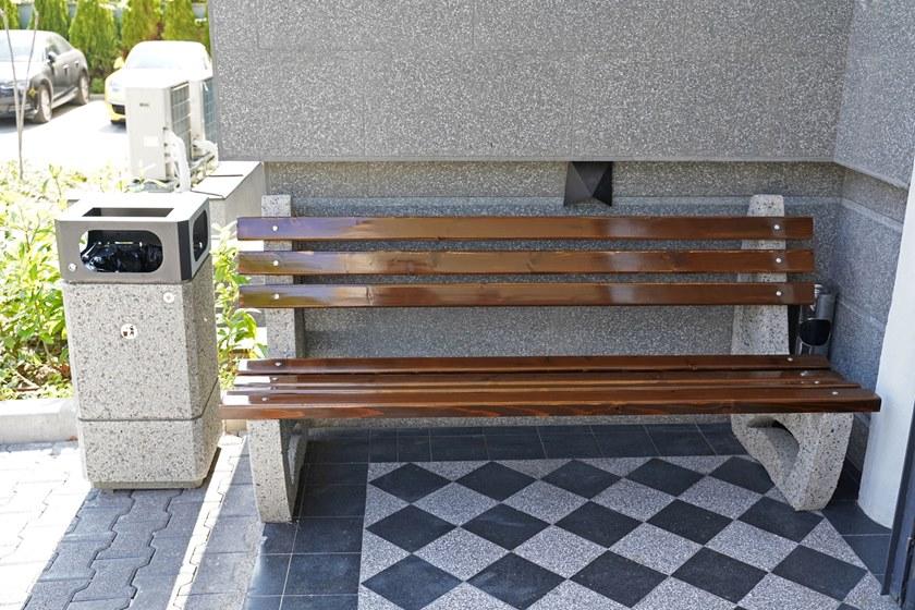 ENCHO ENCHEV - ETE Бетонный мусорный бак с крышкой для улицы  182  - Вид №5