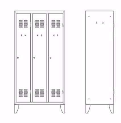 Dieffebi Металлический шкаф Lockers 135_n000c - Вид №7