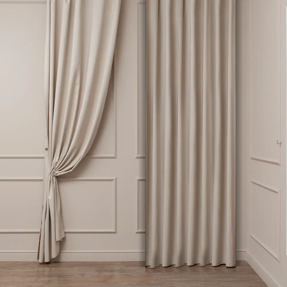 Ткань для штор Genevra бежевая рогожка 300 см 82816888 TEX REPUBLIC STLM-1579622 - Вид №1