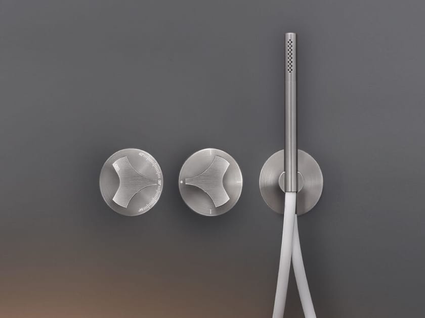 Нержавеющая сталь термостатический встраиваемый смеситель для ванны / душа с переключателем CEADESIGN ZIQQ ARCH-00149144