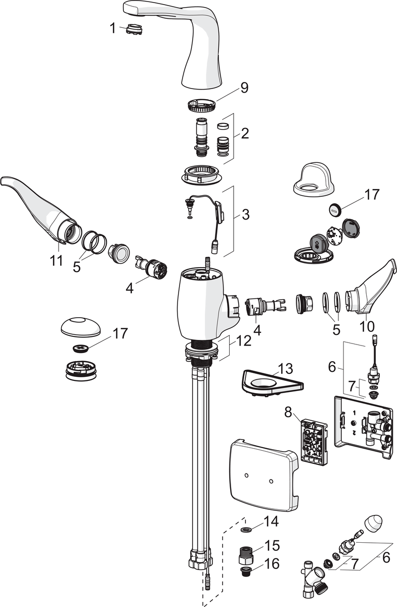 Oras 8223F Смеситель для кухни, 230/12 V 8223F ALESSI Swan By Хром  - Вид №4