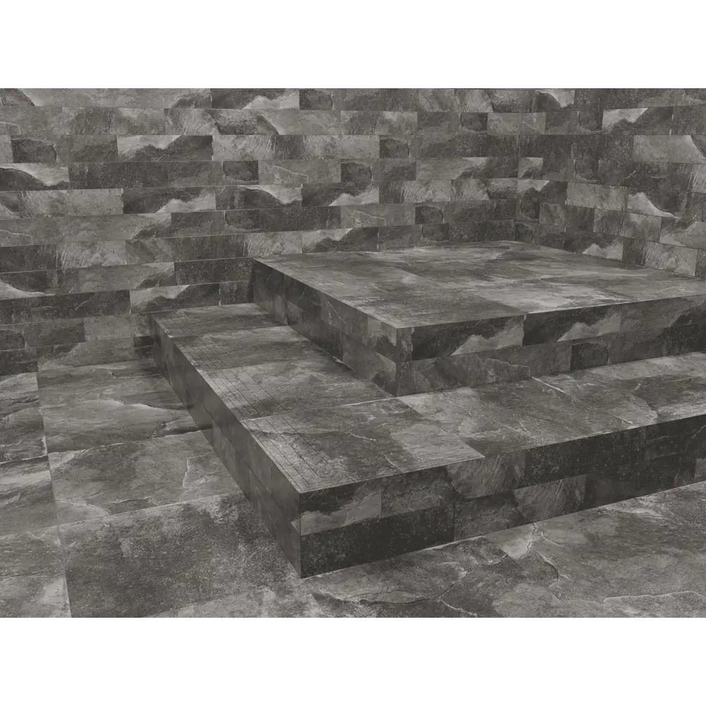 Керамин Касл Рок - клинкерная ступень с прямыми краями графитового оттенка 89411858 STLM-1572568 - Вид №3