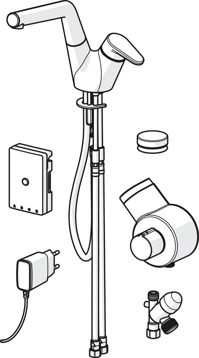 Oras 2227F Смеситель для кухни с клапаном, 230/5 V 2227F Signa Хром  - Вид №5