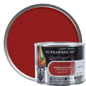 Грунт эмаль по ржавчине 3 в 1 гладкая Dali Special цвет красный 0.4 кг
