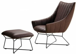 Freifrau Кожаное кресло с подлокотниками Rubie