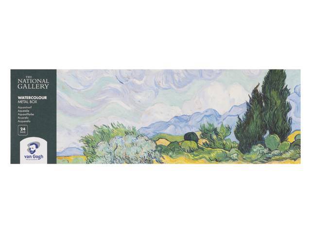 20838724 Краска акварель Набор акварельных красок Van Gogh National Gallery 24цв кювета металлический короб Royal Talens 