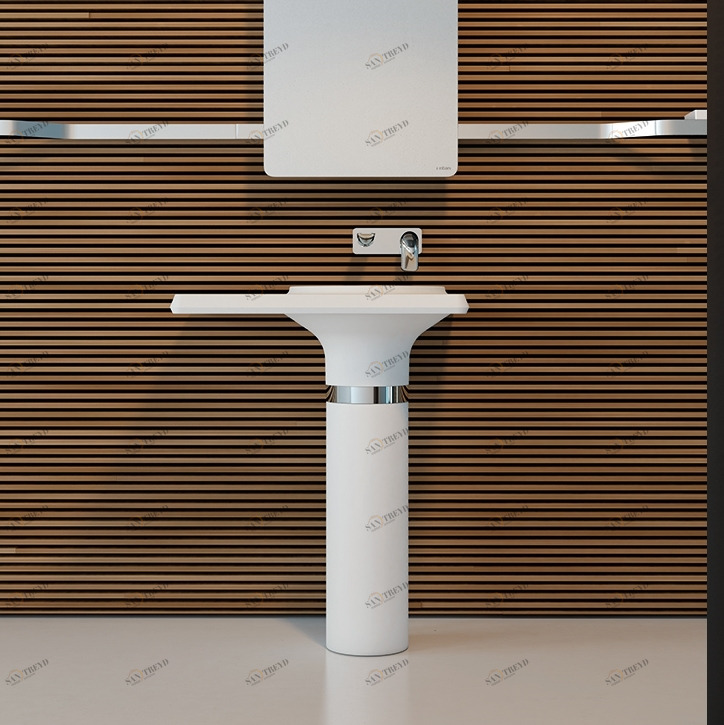 VS002 Напольная раковина стоящая прямоугольная Inbani 