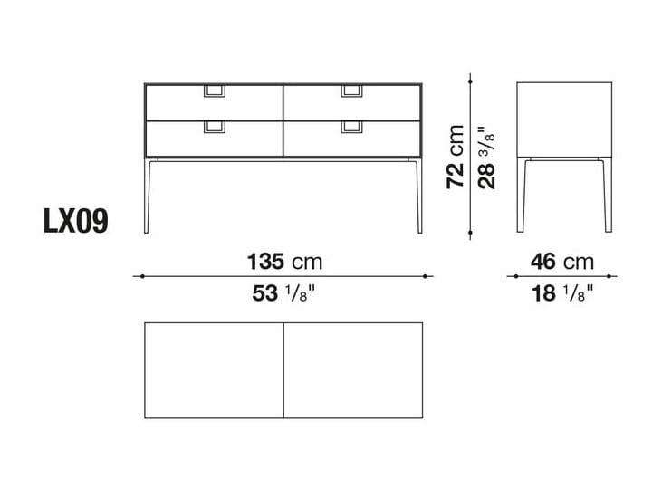 Шкаф с ящиками Maxalto ARCH-00148573 - Вид №6