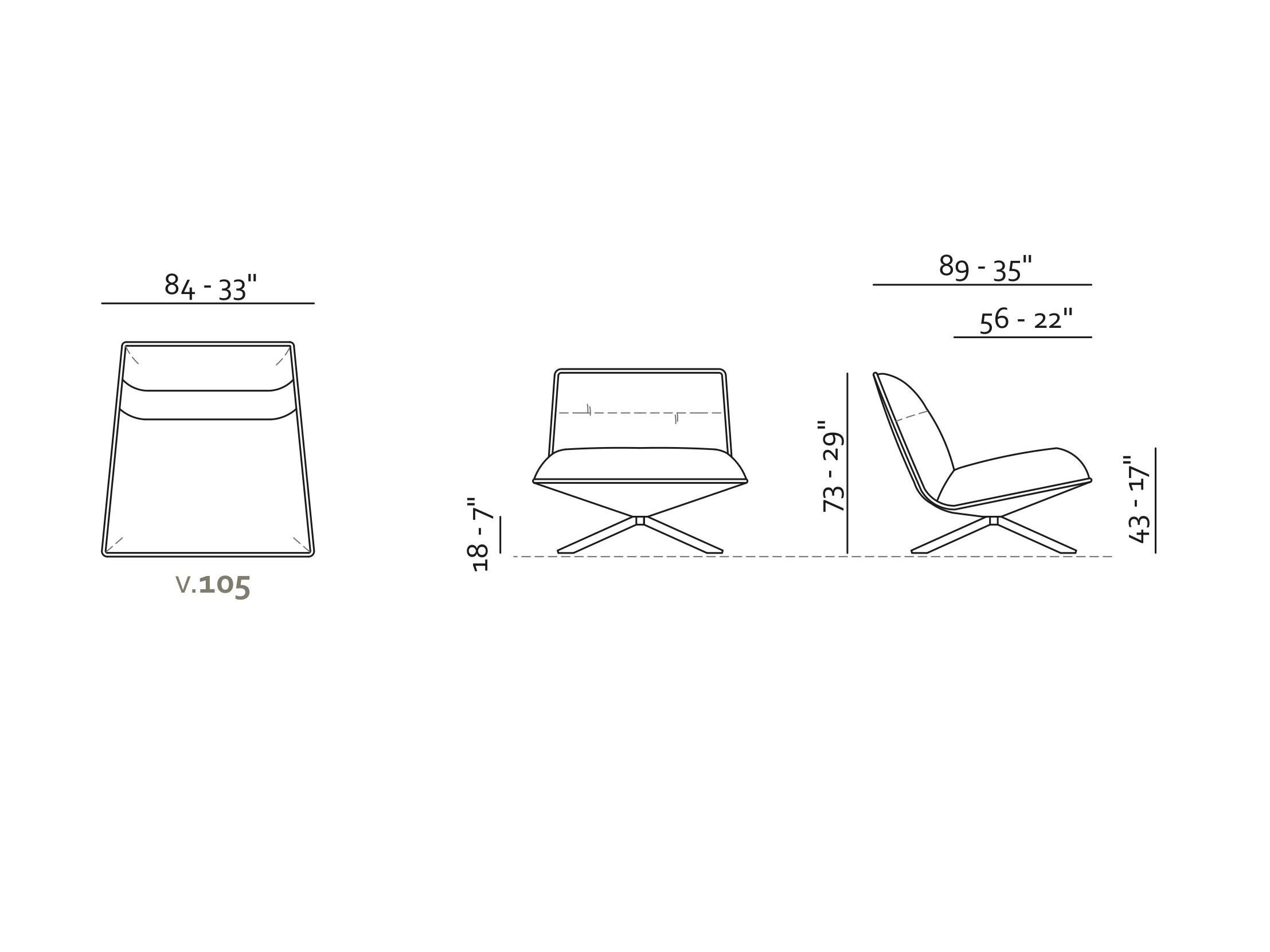 Спицевое кожаное кресло без подлокотников Max Divani SCOTT ARCH-00042775 - Вид №5