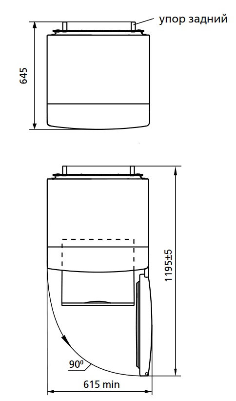 1097176 Холодильник с морозильником   ATLANT ХМ-6024-031 белый STDN-0026552 - Вид №9