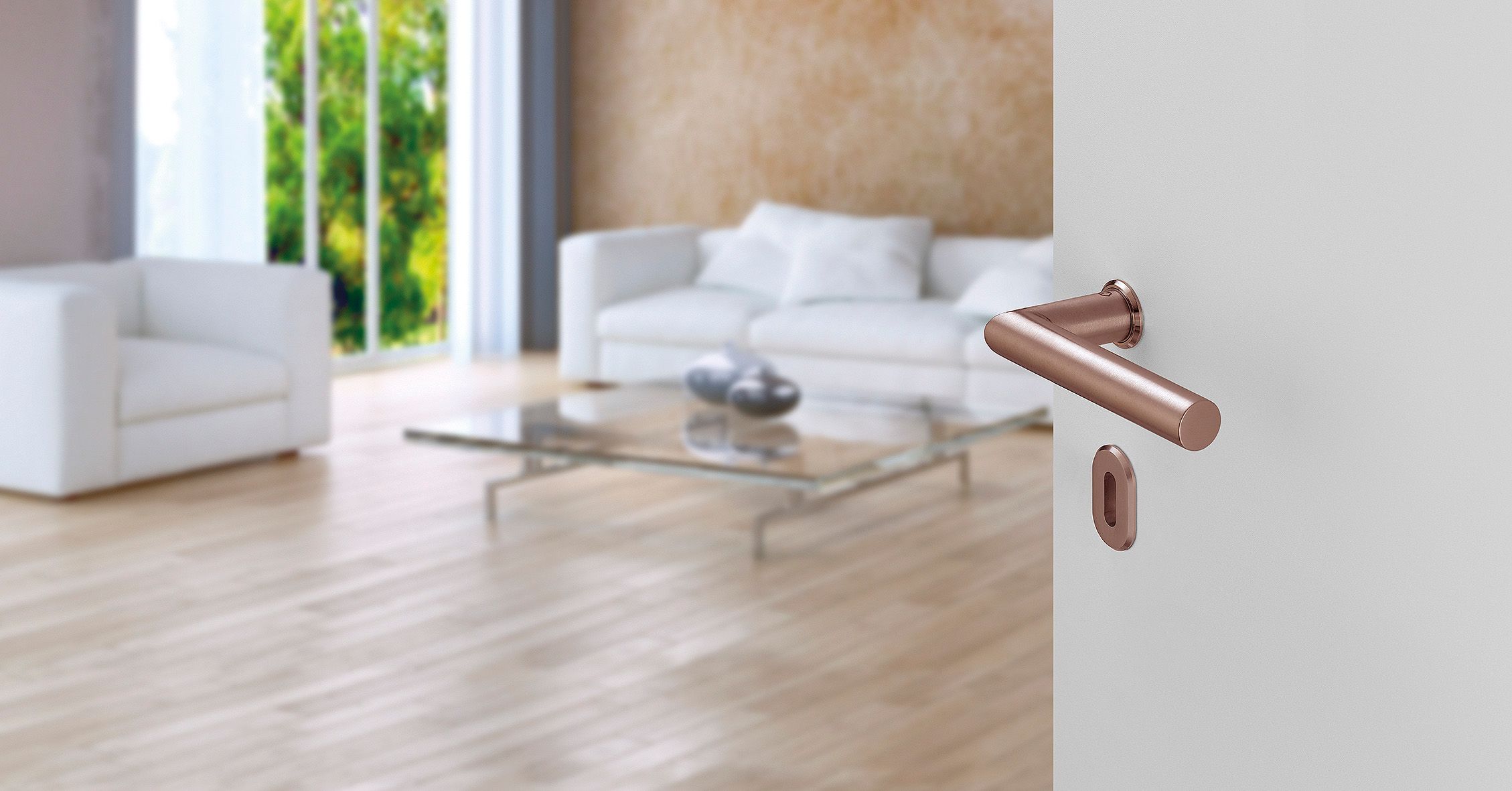 Ручка из нержавеющей стали на розетке с насадкой HOPPE ARCH-00046804 - Вид №2