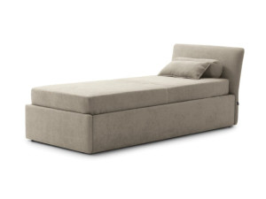 Съемная тканевая кровать с мягким изголовьем