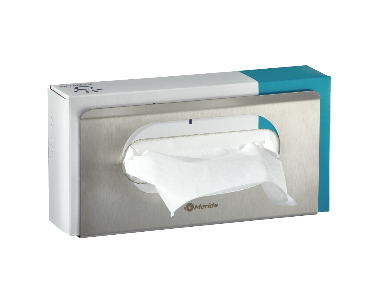 GSM020 Держатель для картонной коробки с перчатками или салфетками STELLA, матовая сталь Merida  - Вид №4