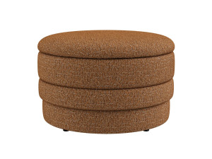 Круглый пуф из ткани