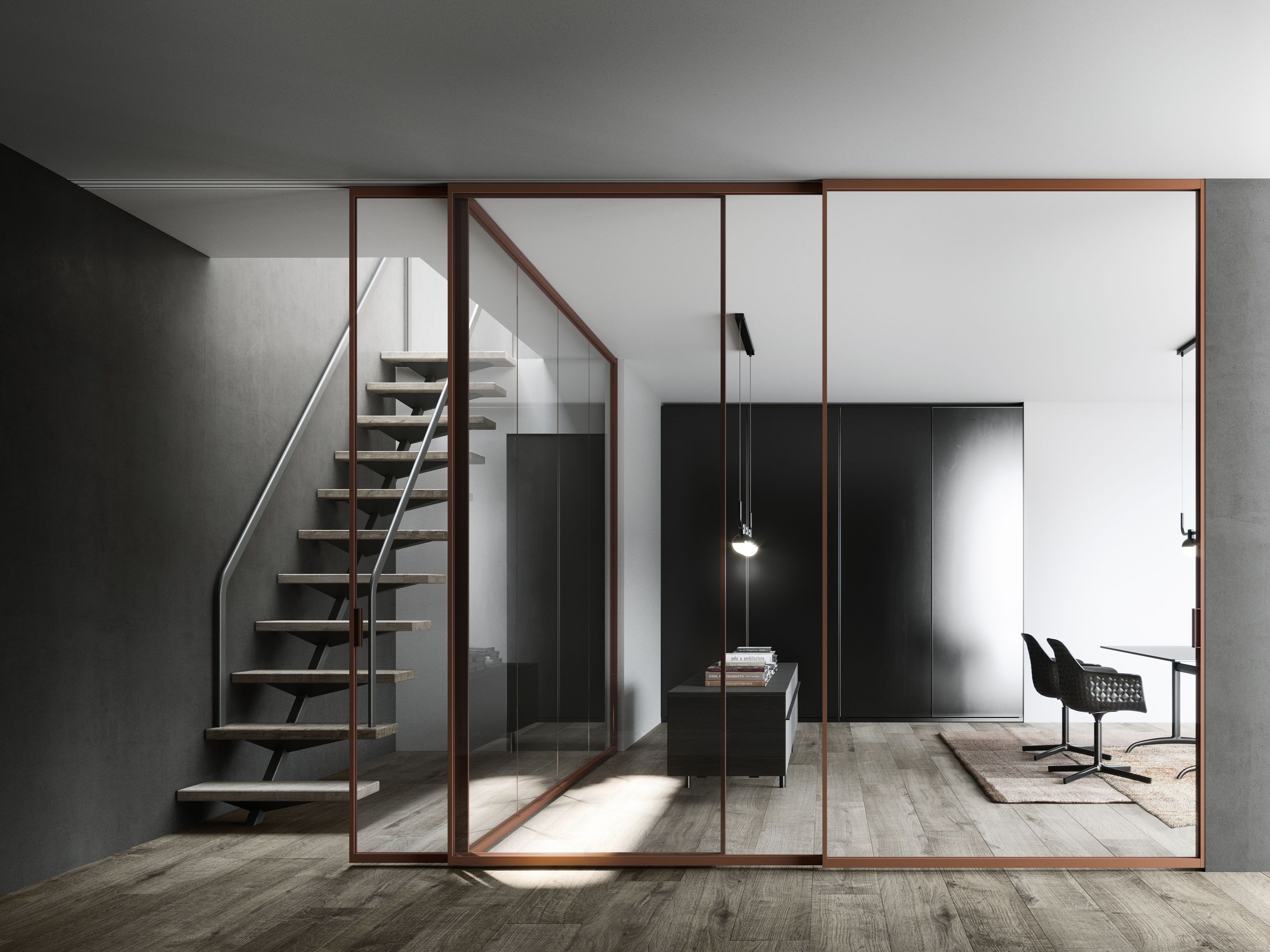 Раздвижные стеклянные двери ADL мифический ARCH-00059135 - Вид №12