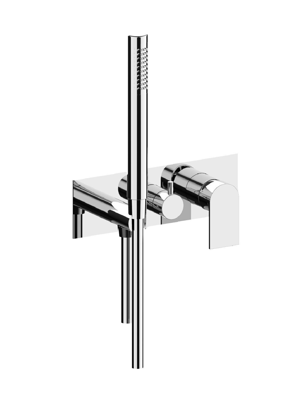 Однорычажный смеситель для душа с ручным душем Rubinetterie Frattini отдельная эстетика ARCH-00087296 - Вид №1