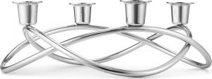 10661499 Georg Jensen Подсвечник для 4-х свечей Georg Jensen "Сезон" 9см Сталь нержавеющая
