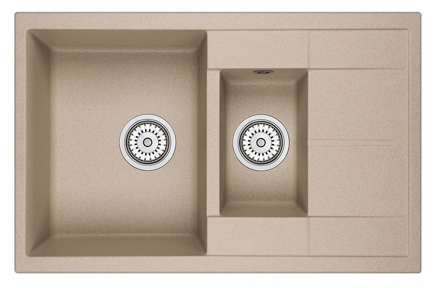7802, ПЕСОК, кухонная мойка, кварц