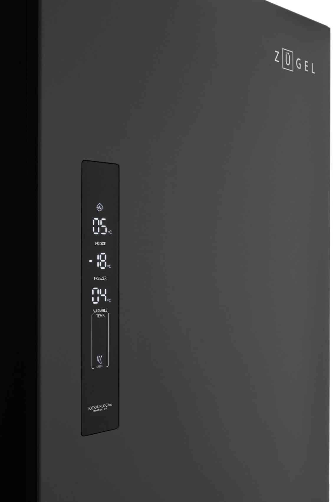 9185196 Холодильник Side by Side   ZUGEL ZRTD459XB черный STDN-0120863 - Вид №9