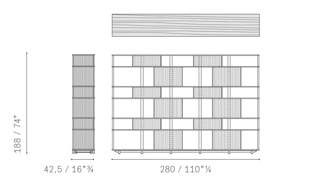 Книжный шкаф из дуба Poltrona Frau коллекция-мебель и аксессуары ARCH-00097975 - Вид №11