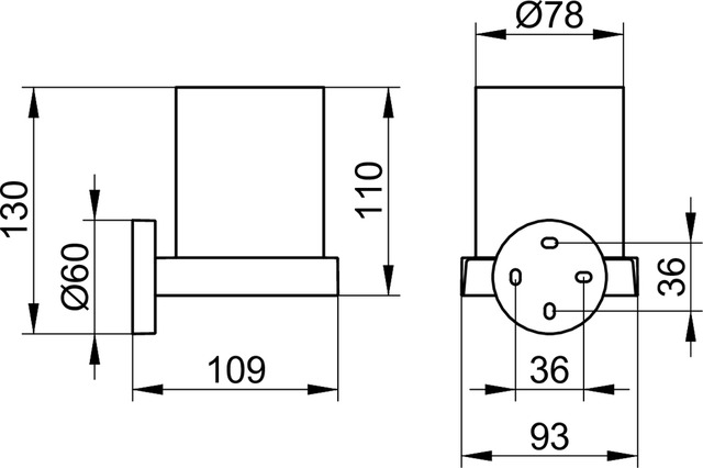 19050019000 Держатель стакана KEUCO Edition 90 - Вид №2
