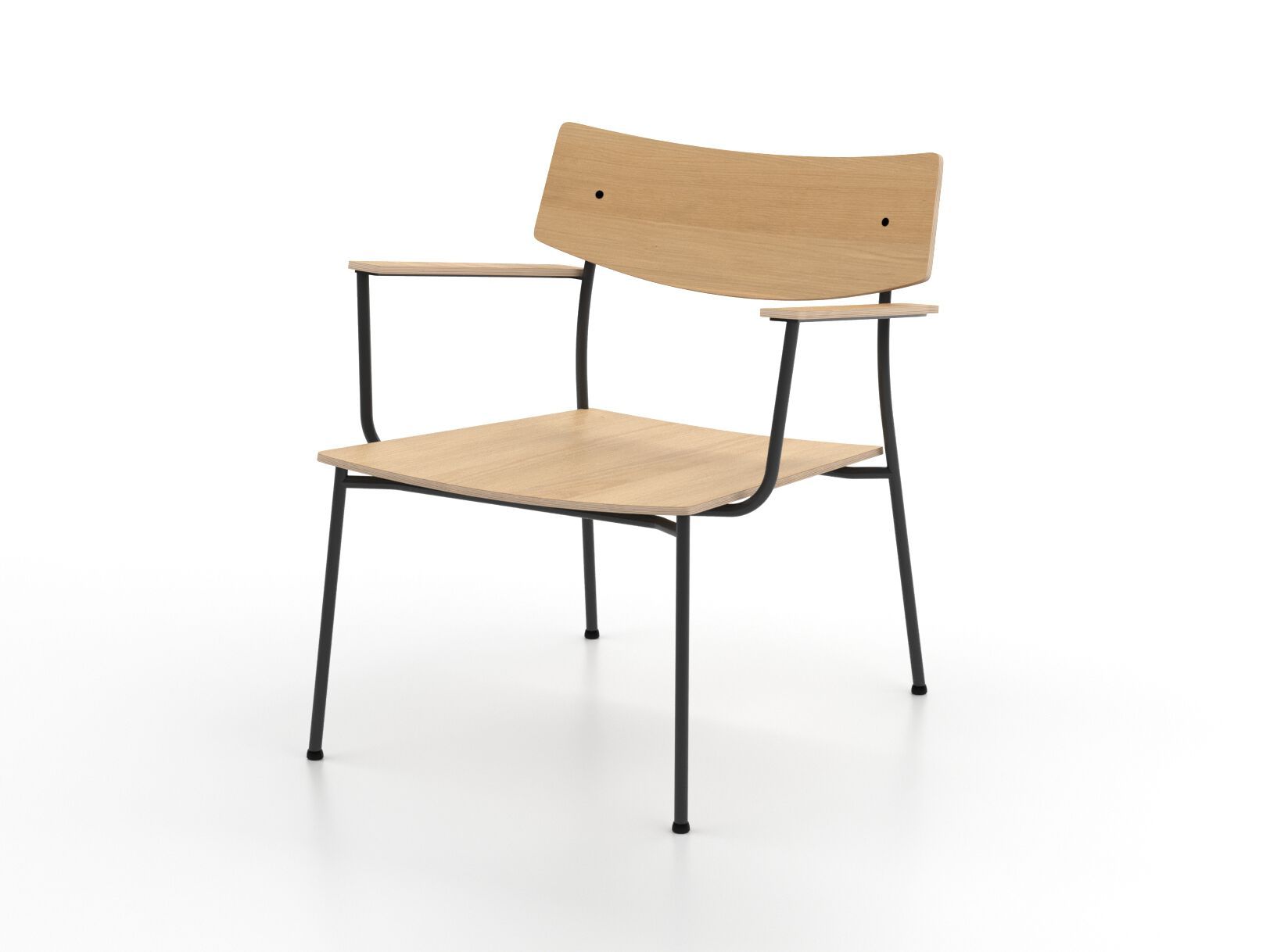 Деревянный стул с подлокотниками Omelette Editions Alex ARCH-00055779