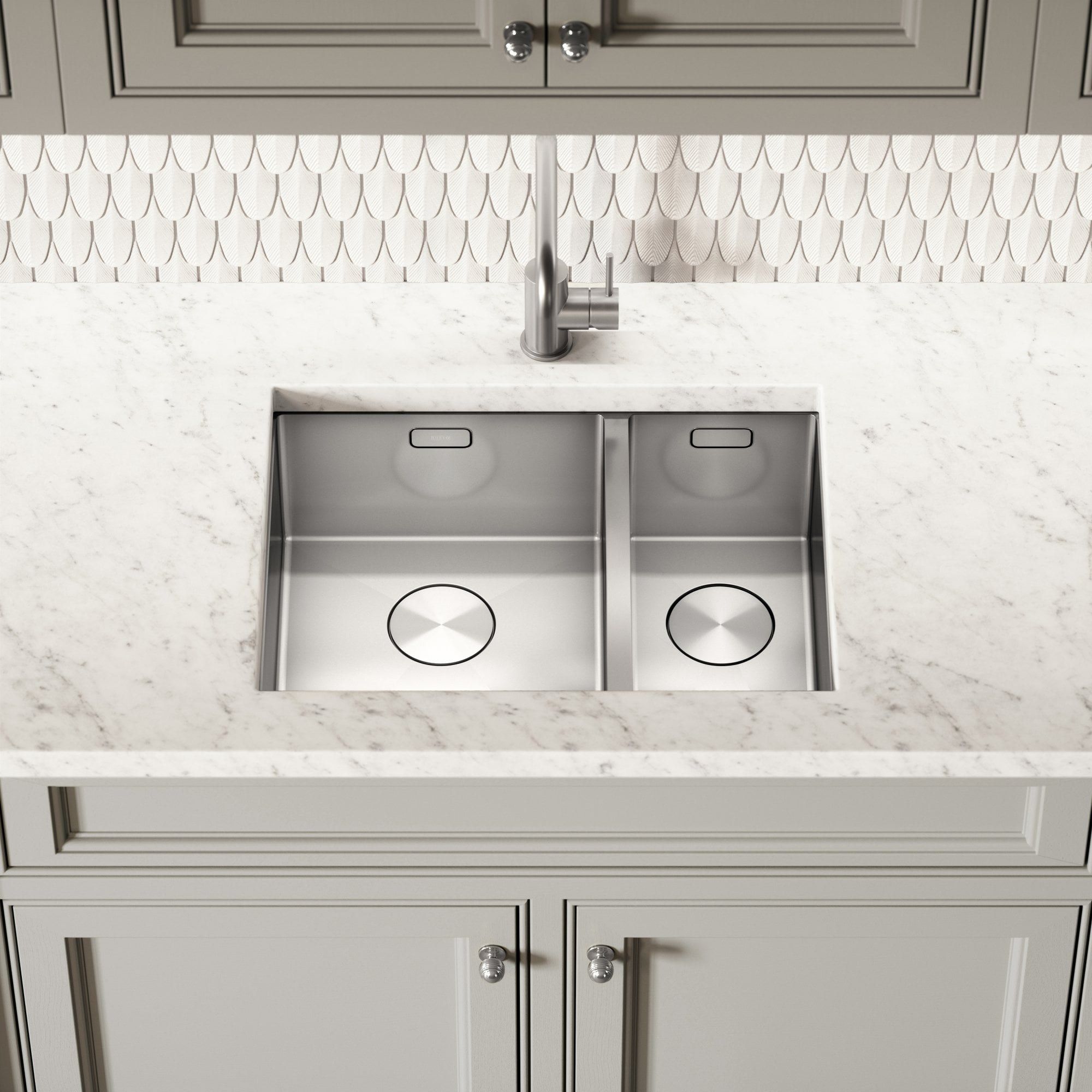 Раковина из нержавеющей стали с одной и половиной ванны LUSSO CUBO ARCH-00038543 - Вид №7