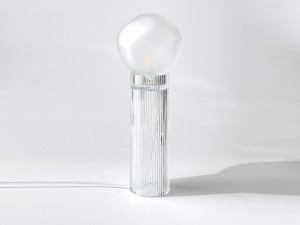 Настольная лампа из дутого стекла