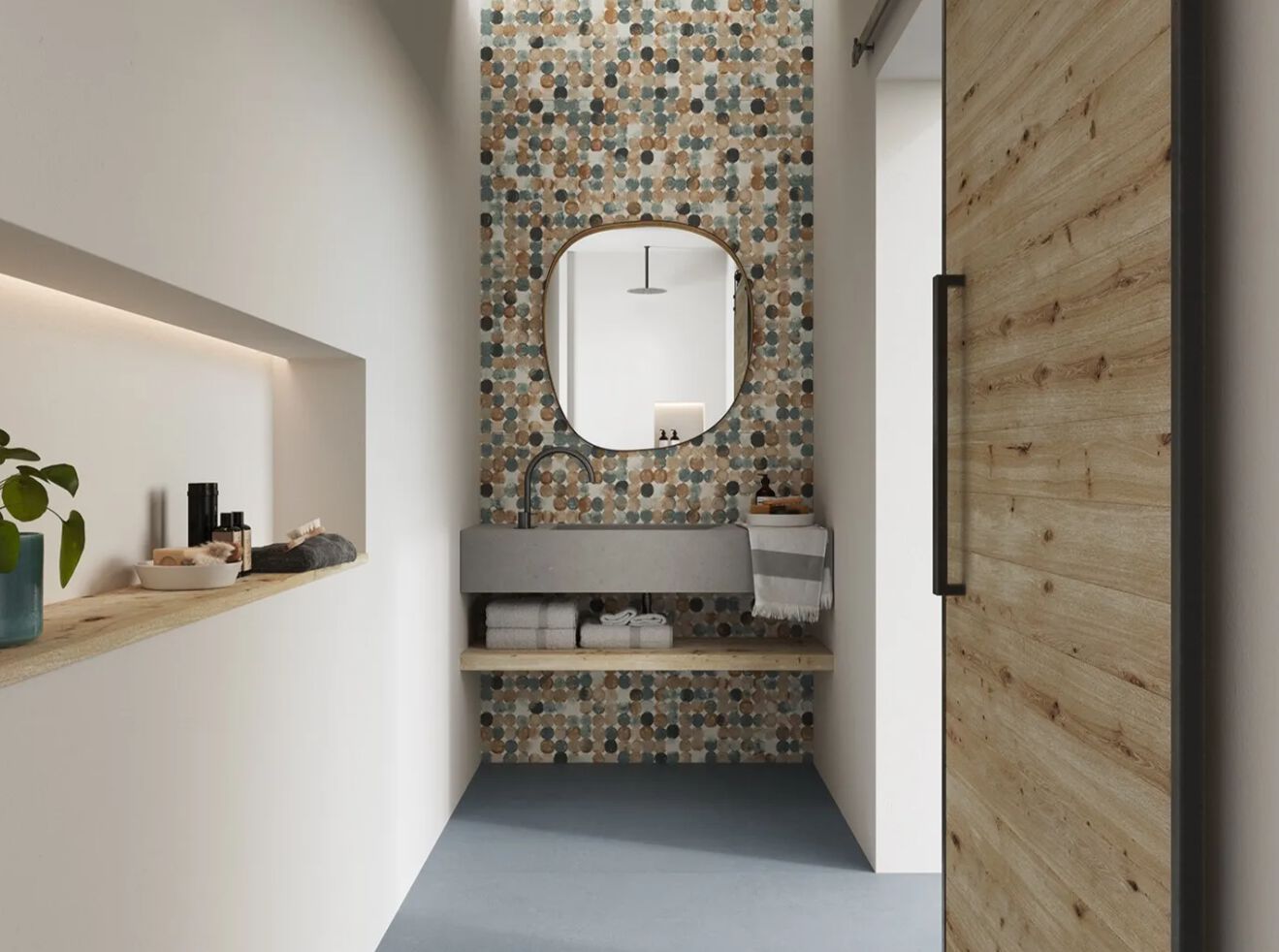 Пол / напольное покрытие из керамогранита с эффектом смолы Imola RETINA ARCH-00040652 - Вид №37