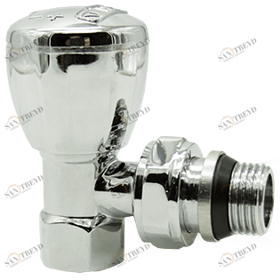 HLV-107007Cr№.02 Радиаторный вентиль HLV хромированный 107007CR 