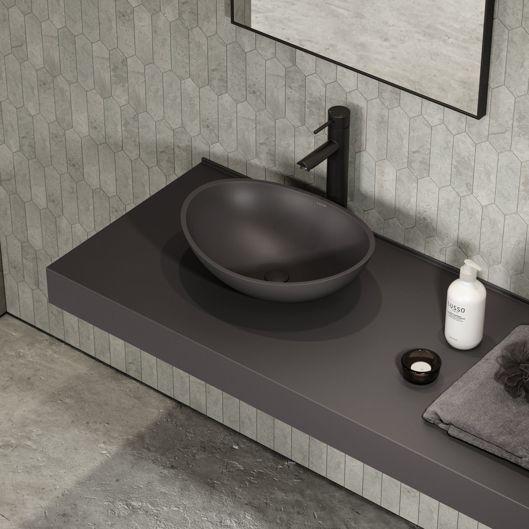 Овальная столешница из смолы LUSSO Soho ARCH-00143955 - Вид №16