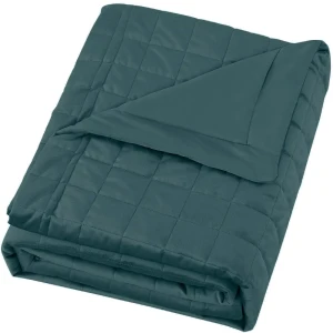 Покрывало KREAFORTA Etna 220x240 см велюр цвет сине-зеленый