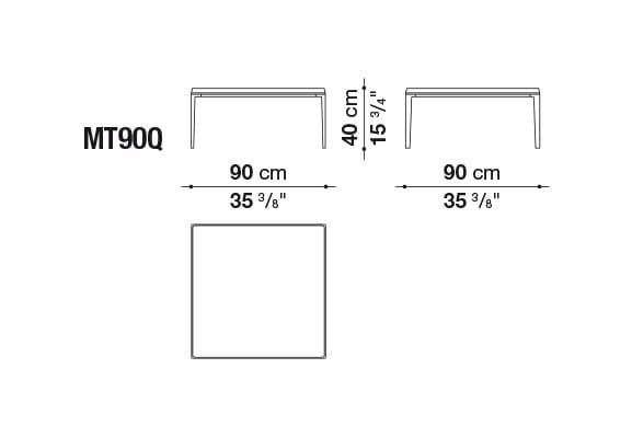 Прямоугольный журнальный столик из массива дерева B&B Italia Michel ARCH-00038374 - Вид №5