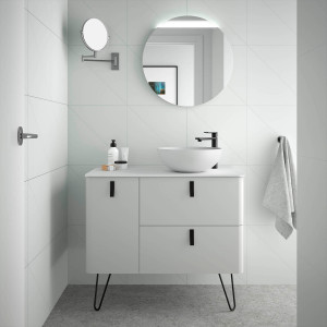 24673 SALGAR Мебель для умывальника UNIIQ 1200 левая ALMENDRA Альмендра