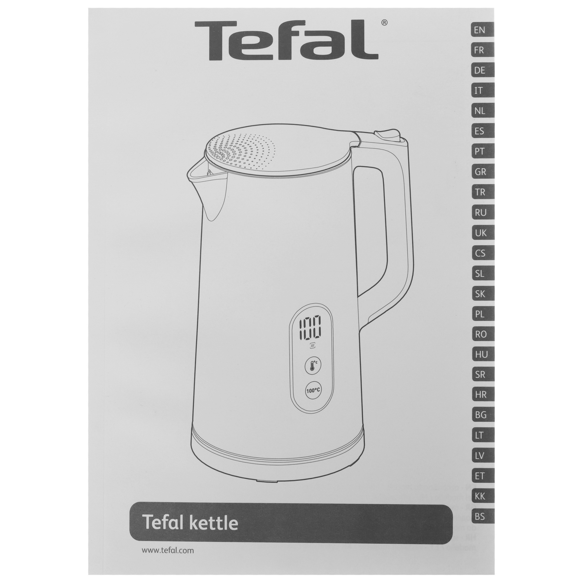 9984601 Электрочайник Tefal Digital KI831E10 серый STDN-0018350 - Вид №5
