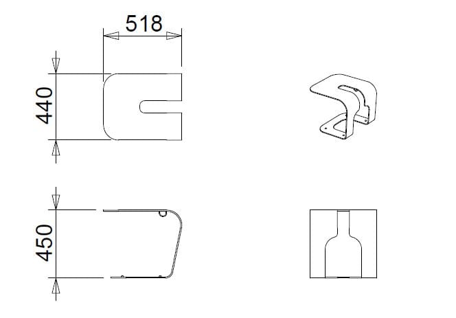 Стальная стойка для велосипедов / скамья CITYSì ARCO ARCH-00119559 - Вид №3