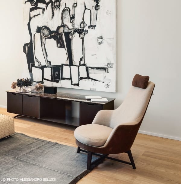 Металлический шкаф с мраморным верхом Flexform ARCH-00034716 - Вид №1