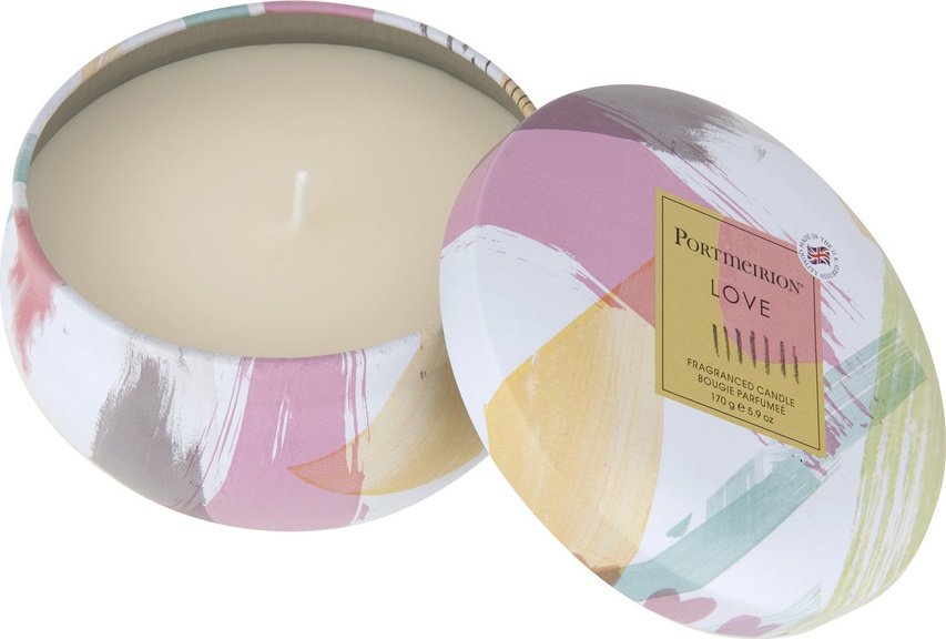 10623562 Portmeirion Свеча в жестяной банке Portmeirion "Любовь" 9см Воск 