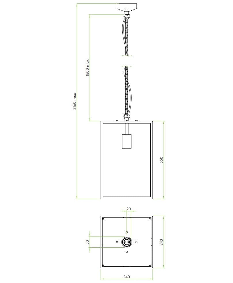 Нержавеющая сталь и стекло LED открытый подвесной светильник Astro Lighting Homefield ARCH-00017788 - Вид №7