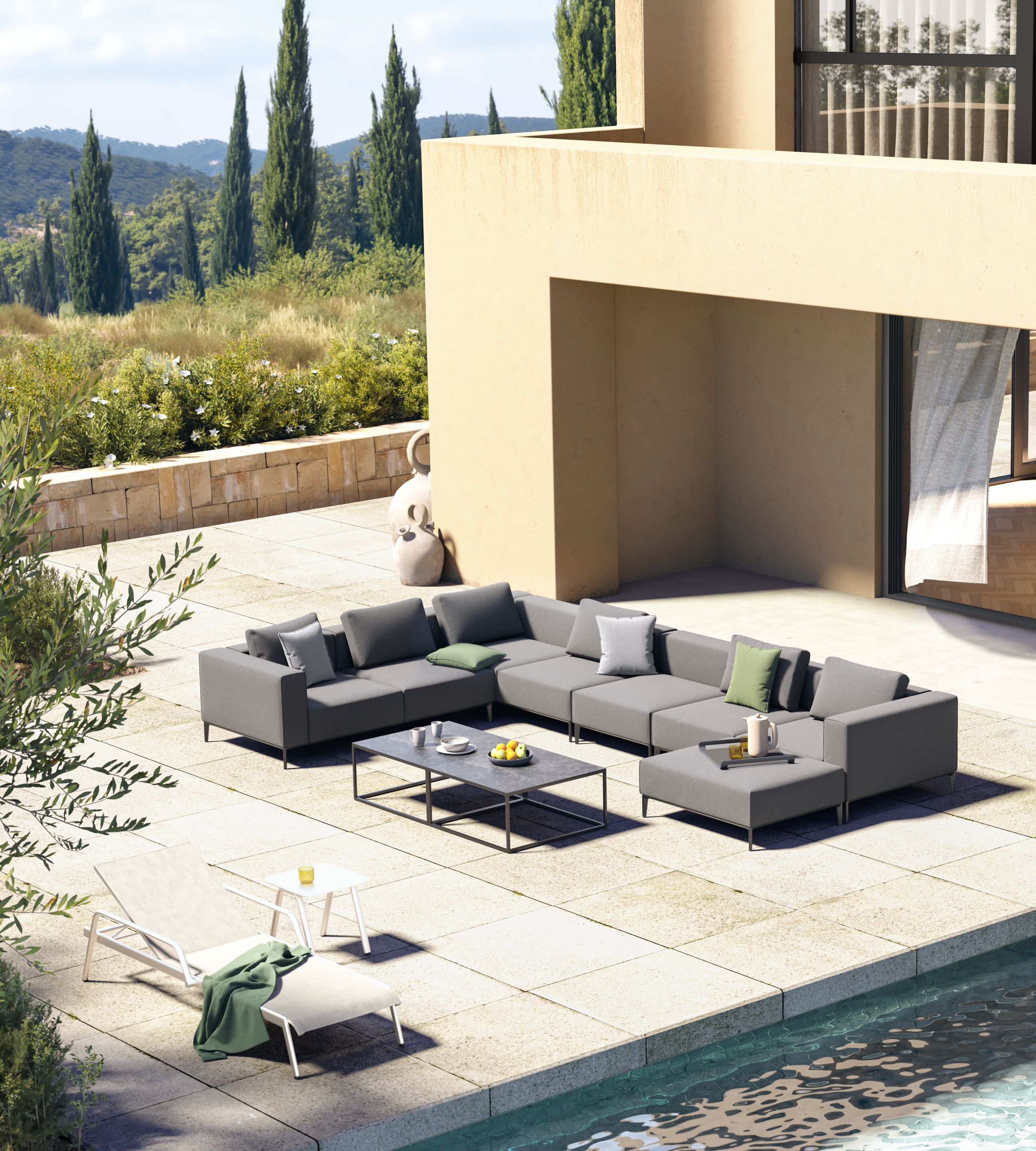 2-местный тканевый садовый диван VINEKO Мани ARCH-00055022 - Вид №2