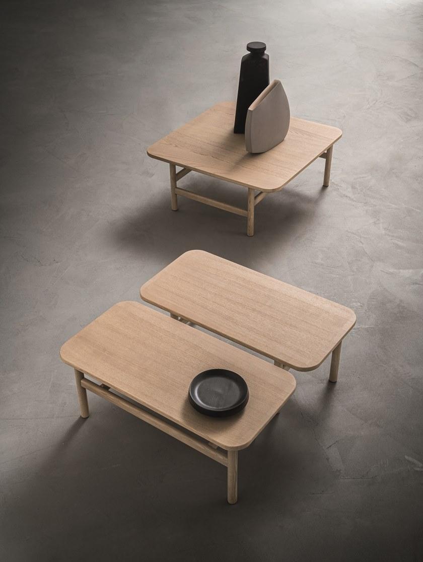 ZANETTE Квадратный журнальный столик из дуба Hood sun-id-1496118 - Вид №1