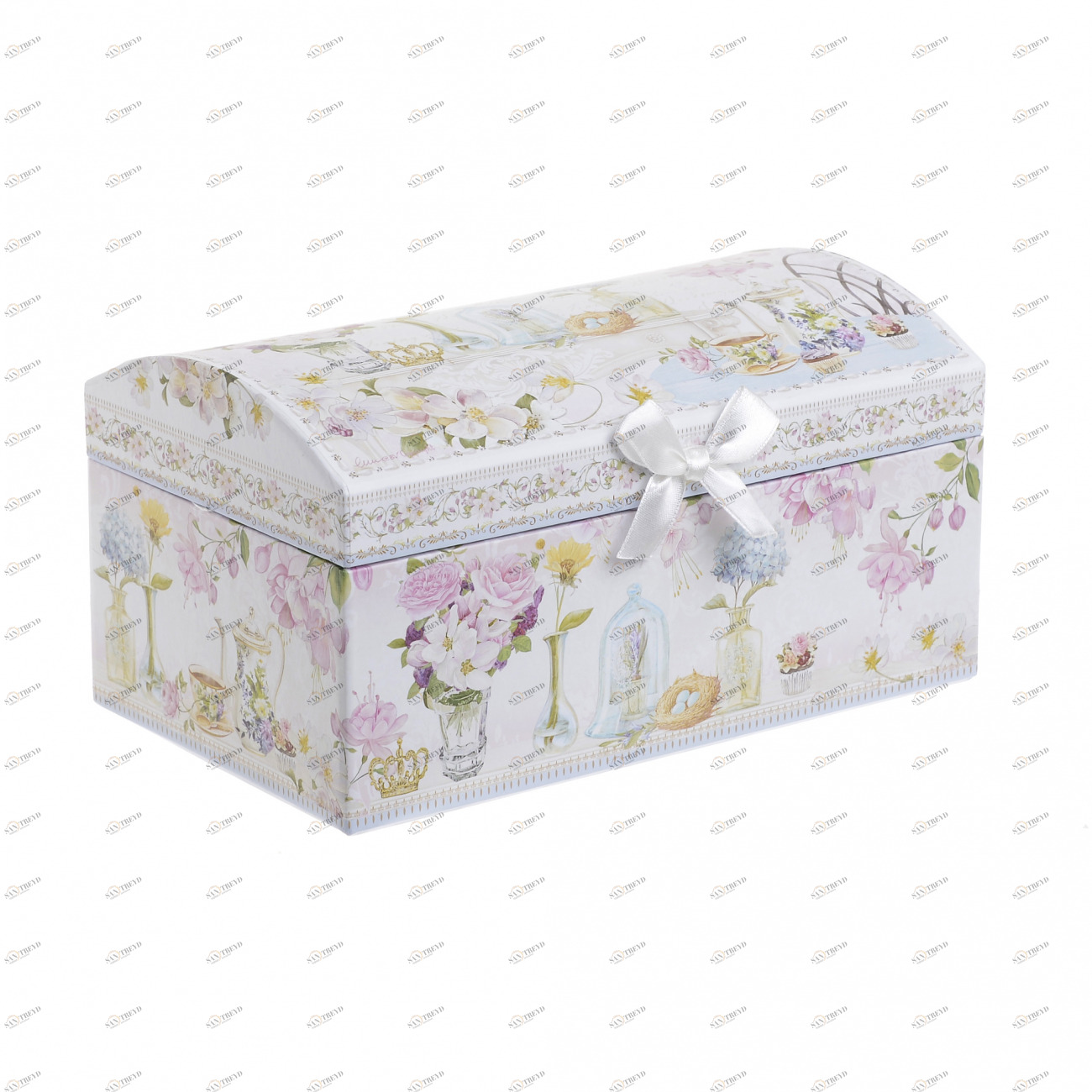 Шкатулка розового цвета TO4ROOMS  212826 Розовый 