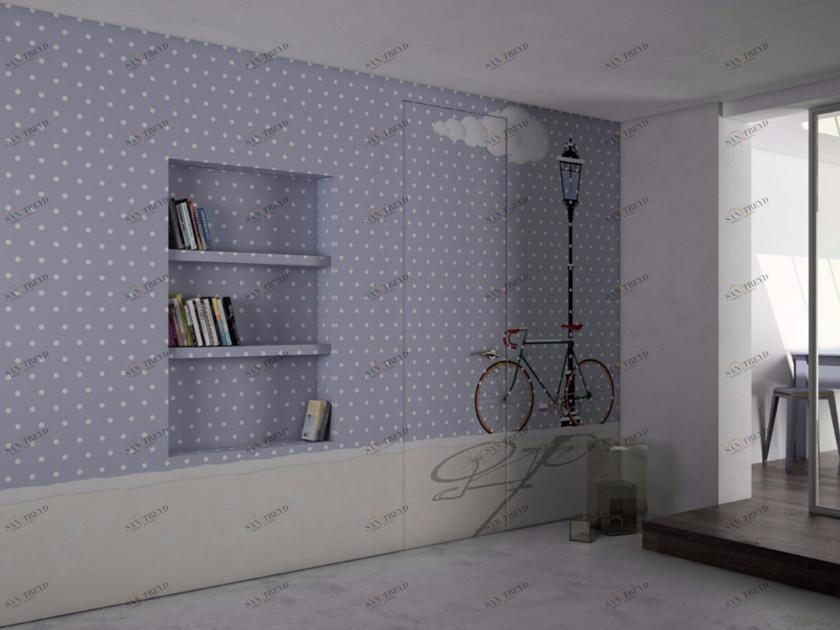 GLAMORA Моющиеся виниловые обои в горошек Softness sun-id-1459562