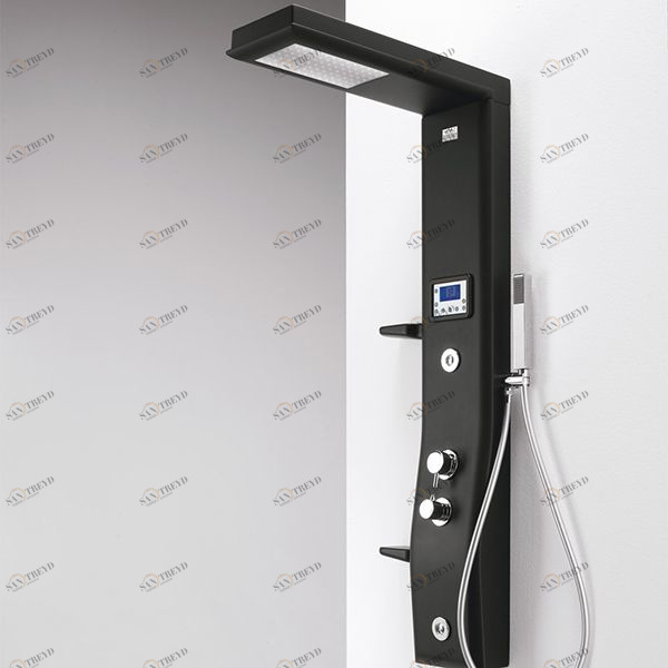 Душевая колонна Etoile Antracite 160 см с изливом 4ETA7N0A Gruppo Geromin